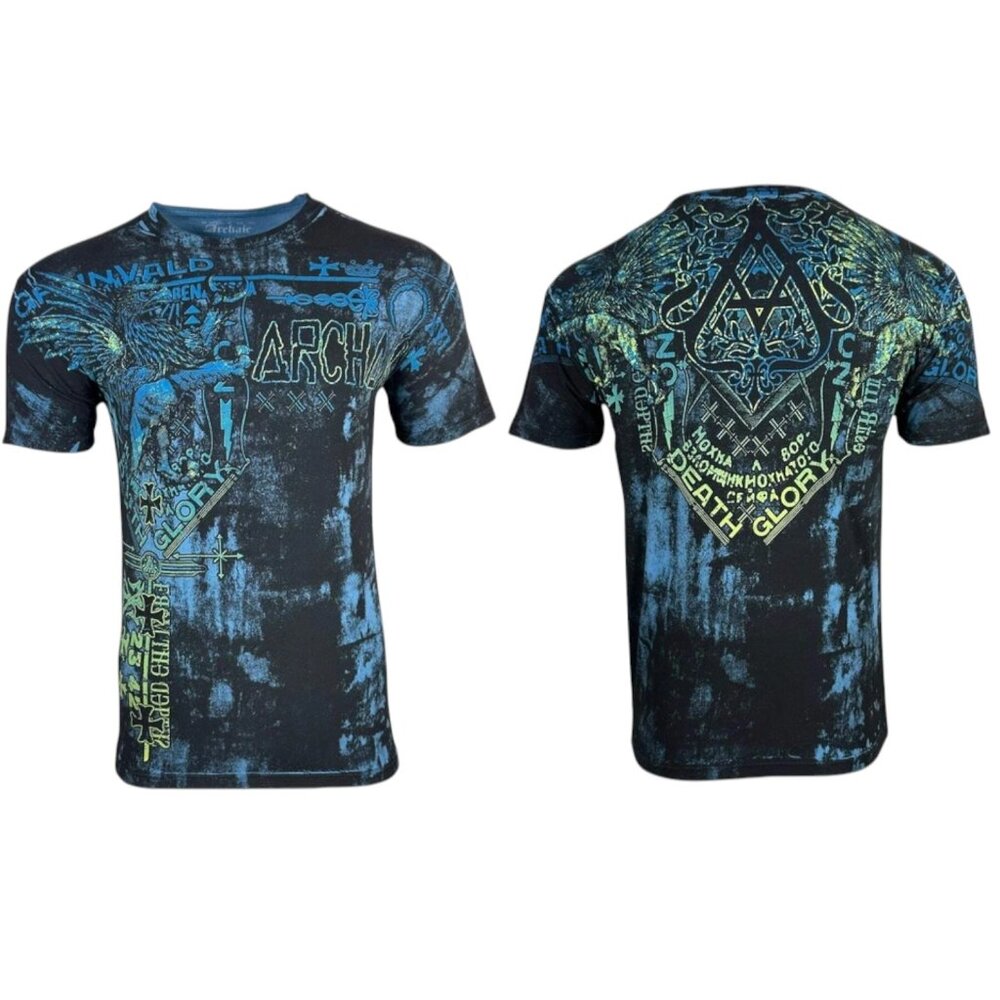 Archaic By Affliction Men's T-shirt Hearth Biker Tattoo S-5XL - Picture 3 of 7